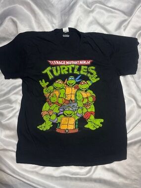 Nickelodeon Black Tee with White Logo